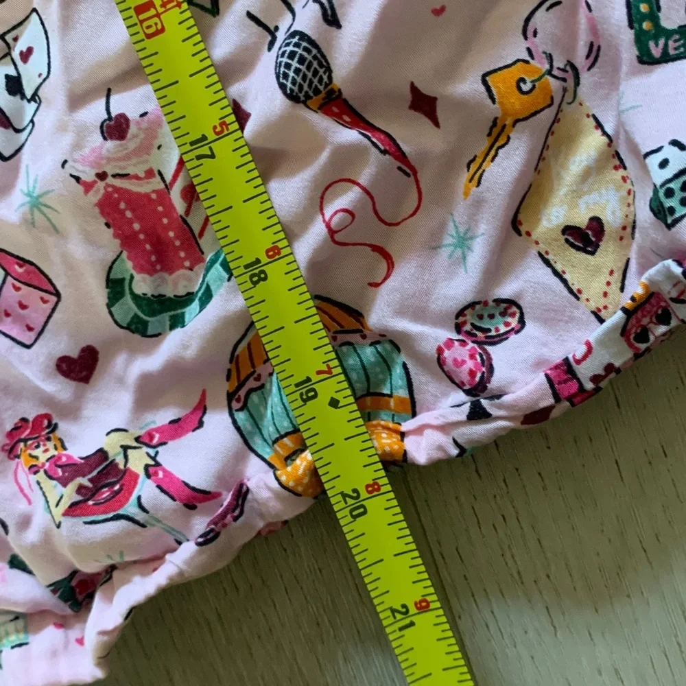 Printfresh Pink Patterned Pajama Top - Picture 5 of 8